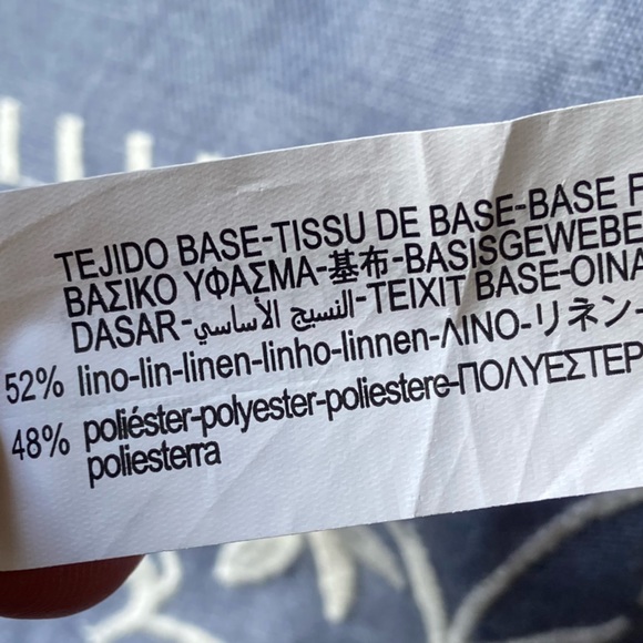 NWT Zara Blue Chambray Embroidered Tent Mini Dress Sz S - Picture 16 of 16